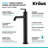 Ramus Single Handle Vessel Sink Bathroom Faucet with Drain Assembly-50612609