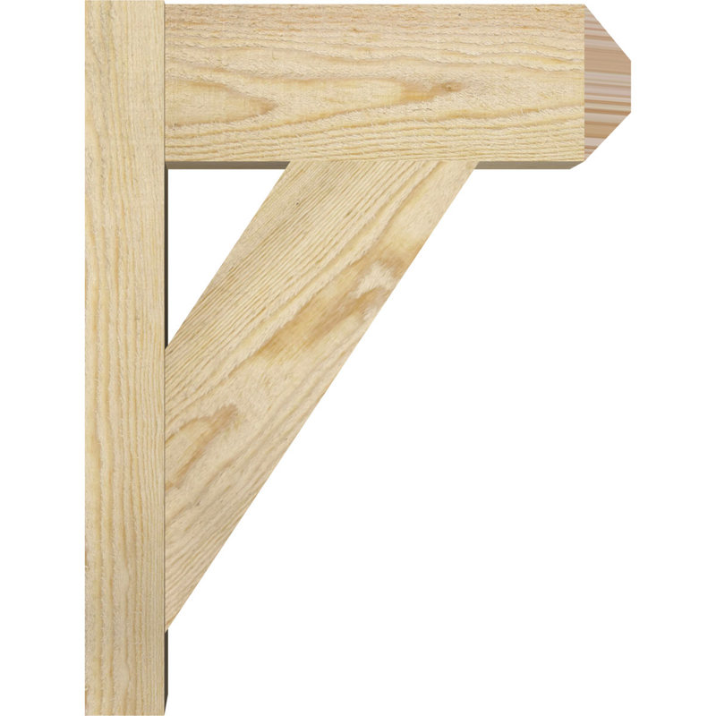 Artisan traditionnel en bois rustique, Sapin Douglas de 6 po (sciage brut), P 14 po x H 18 po
