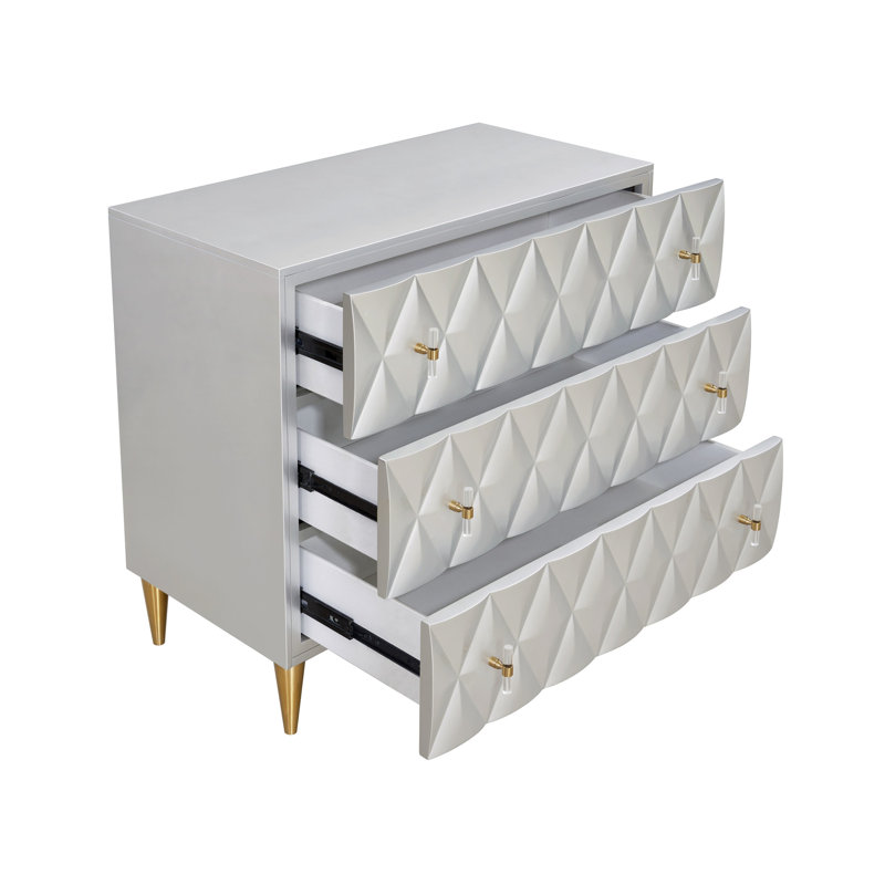 Armoire métallique argentée et champagne 3 - Construction et style moderne