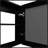 Black Medicine Cabinet With Included Mirror-151168402