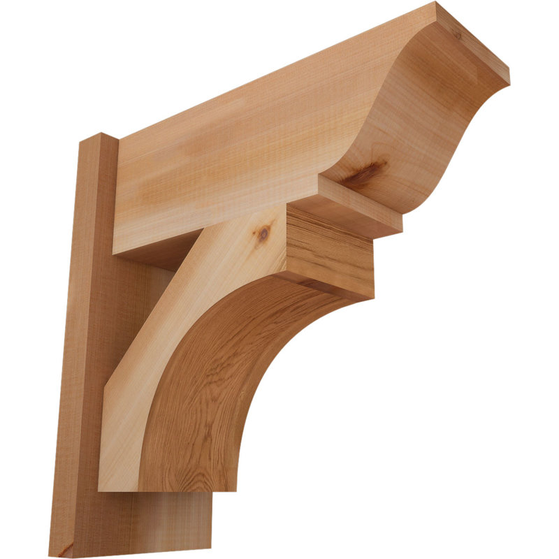 Persienne en bois Westlake, P 18 po x H 18 po, Cèdre rouge occidental l 7 1/2 po (lisse)