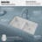 Karran Quartz 32'' X 19-1/2'' 50/50 Double Bowl Composite Undermount Kitchen Sink-49947611