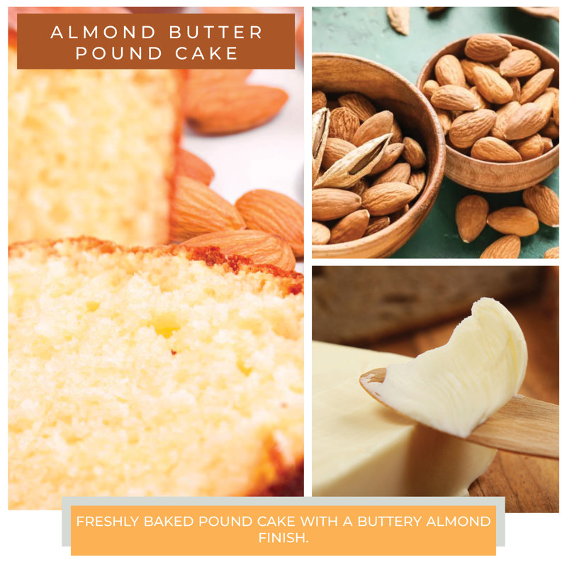 Bougie pour pot à gâteau en amande