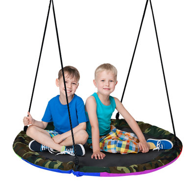 Freeport Park Mineola Fabric Swing Seat with Mounting Hangers with Mounting Hangers and Chains with Chains