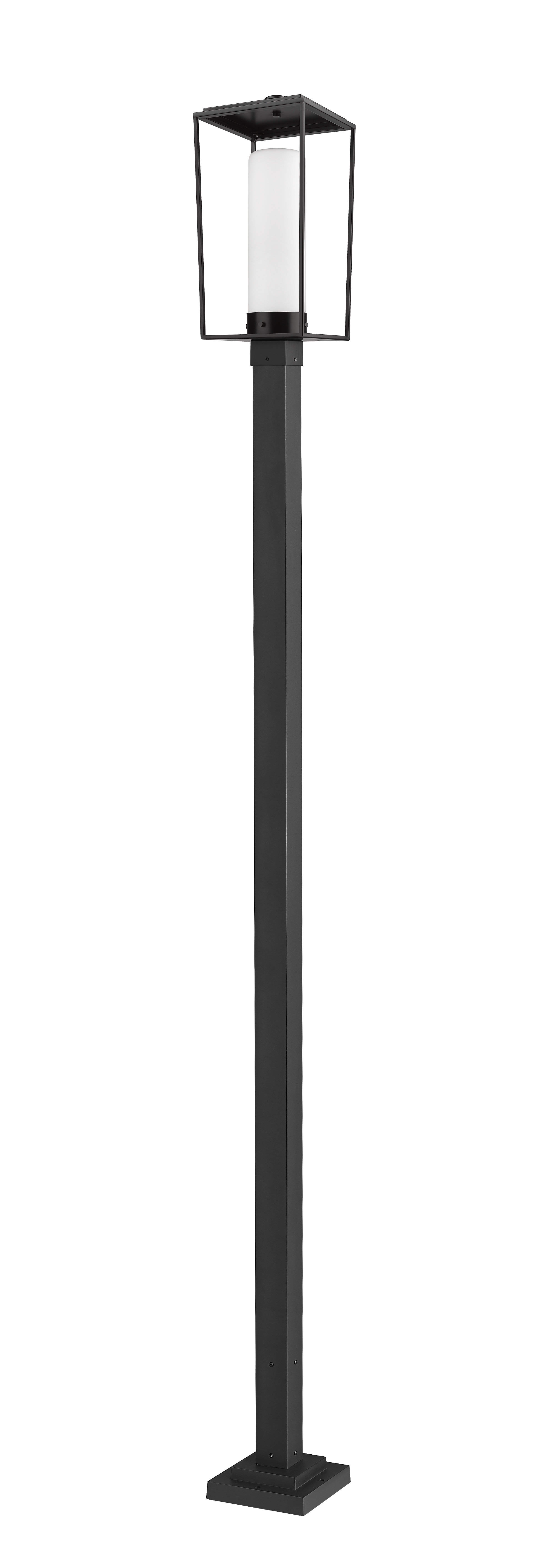 Breakwater Bay Jadine Black 1 -Light Hardwired Lamp Post (Full ...