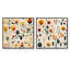 Pressnell - Ensemble de 2 collages carrés botaniques abstraits-101843456-101843460