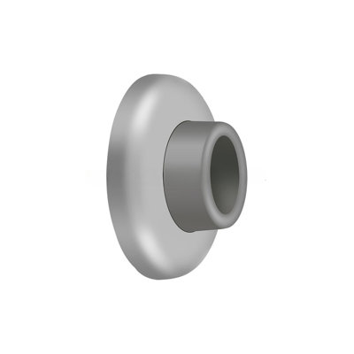 Deltana WB250U32D Wall Mount Concave Flush Bumper, 2-1/2" Diam. in Brushed Stainless