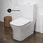 Toilette carrée une pièce à double chasse 1,1 / 1,6 GPP Concorde en blanc mat-1082182212-1125190072