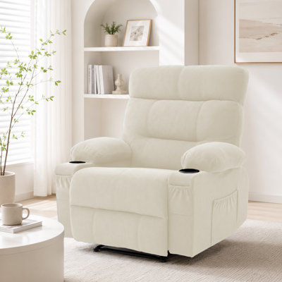 Fauteuil inclinable électrique à deux moteurs surdimensionné Clarie de 34,6 po de large Clarie