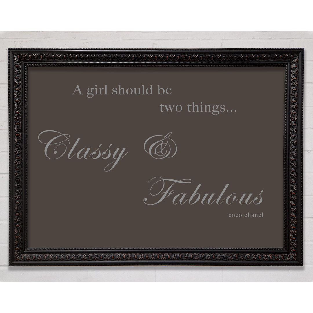 Classy N Fabulous Grey Silver - Einzelner Bilderrahmen Kunstdrucke