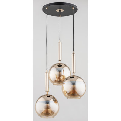 Winterport 3 - Light Matte Black Cluster Pendant