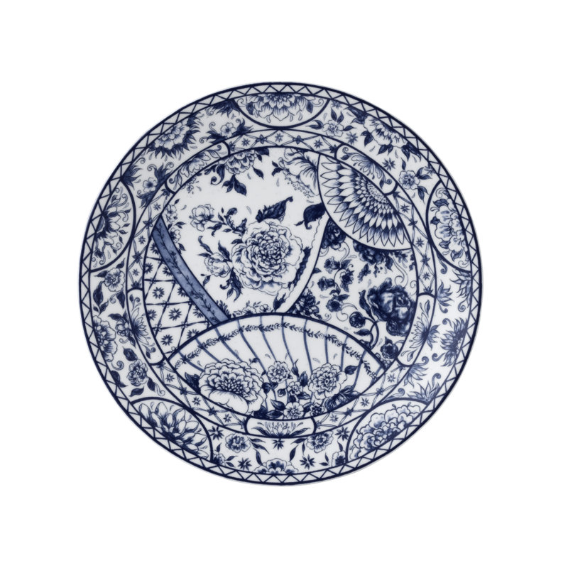 Victor Handmade Bone China Bread And Butter Plate, Blue
