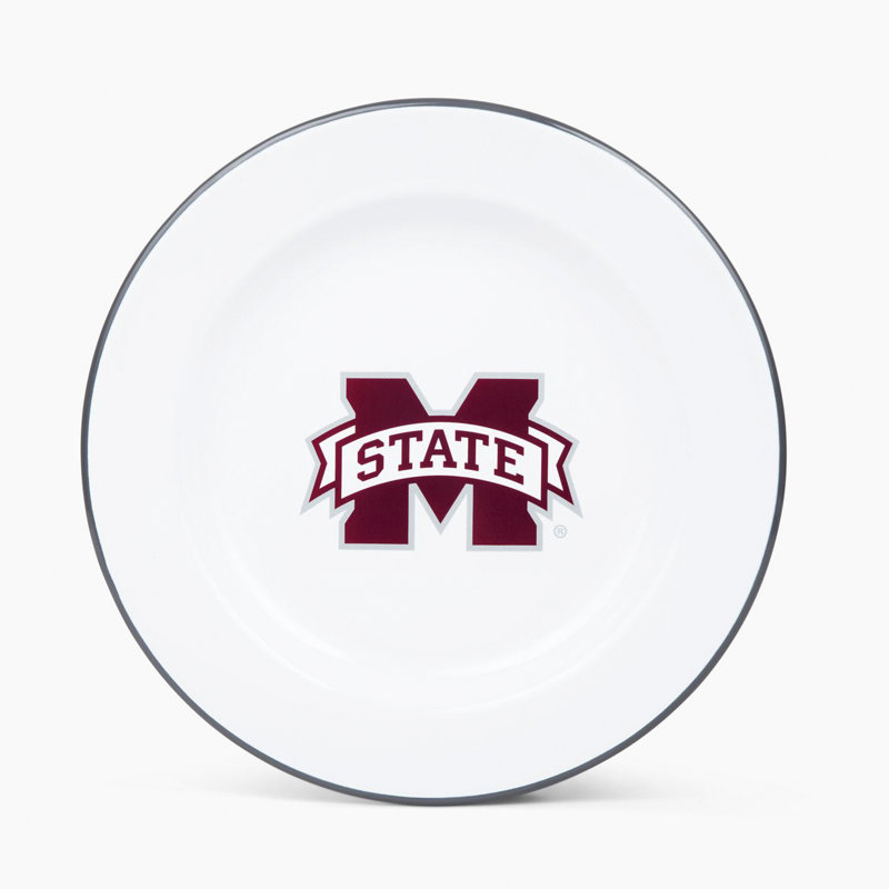 Crow Canyon Enamelware Mississippi State Dinner Plates