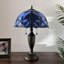 Lampe de table Tiffany en verre coloré de style baroque avec ampoule DEL incluse l 14 po x P 14 po x H 21 po