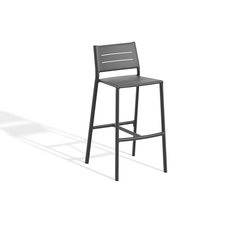 Eiland Outdoor Bar Stool, 1, Black, Gray