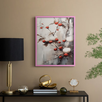 «Christmas Holiday Art», série 2-CDXII, reproduction encadrée - bois massif
