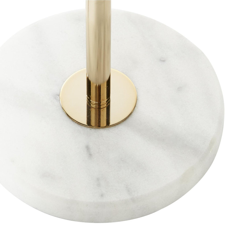 Elegant 64" Torchiere White Floor Lamp with Frosted Glass Shade