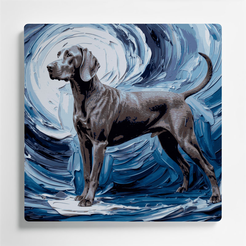 Chiens, art mural gris Weimaraner