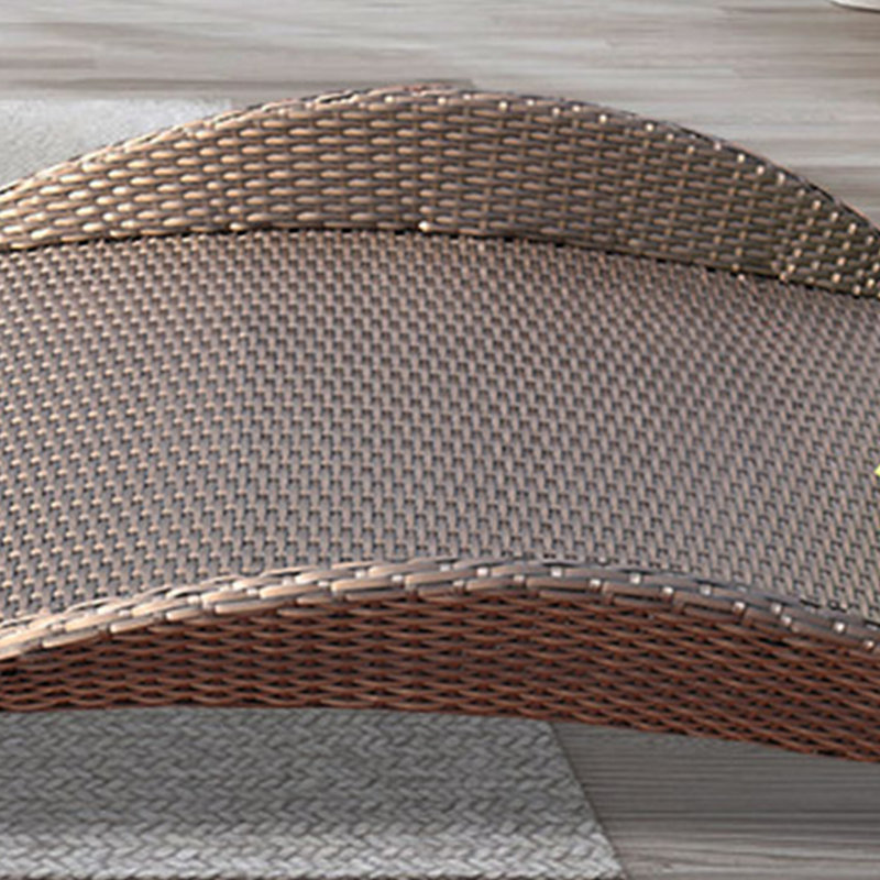 Chaise longue d'extérieur en osier PE