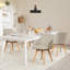Swivel Linen Modern Upholstered Back Dining & Side Chair-318539173