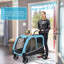 Poussette pour grands chiens, très grande poussette pour animaux de taille moyenne, chariot pour chien, chariot pliable, poignée réglable-85506082