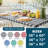 Sorfey Indoor/Outdoor Vinyl Elastic Edge Fitted Tablecloth Cover. Checkered Design, Flannel Backed Leak Proof Lining, Easy To Clean. Stretched To Fit Rectangle Table-108277613-108277616