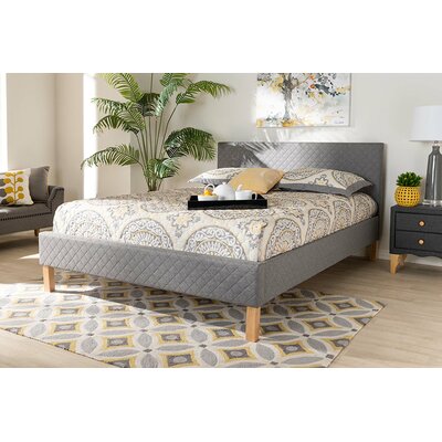 Aube Upholstered Low Profile Platform Bed -  Corrigan Studio®, 957B4D0B88EE465B908C56FD9A8BB56B