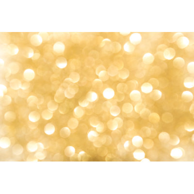 Gold Bokeh Background - Wrapped Canvas Print