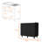 2 Utility Sink And Cabinet In Black With Wood Material Modern Look For Kitchen Stable Legs Style Space-121675824