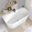 Baignoire de trempage de coin autoportante en alcôve autoportante avec trop-plein 59 po x 30 po 59 po x 30 po