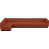 Tissu cognac chenille