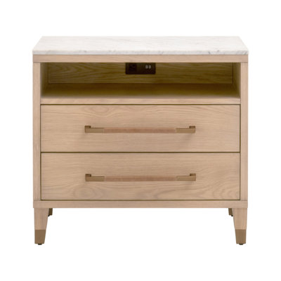 Hikmet Cambria 2-Drawer Nightstand