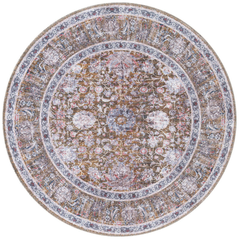 Samarth Thorine Rug, Gold, Round 4'1"