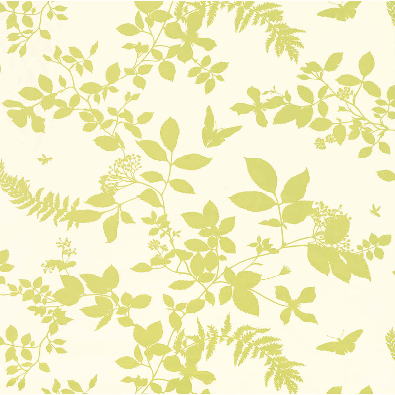 Shadow Vine Wallpaper, Chartreuse