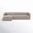 Brandt Velvet L-Shaped Sectional-122570807-122570808-87414845