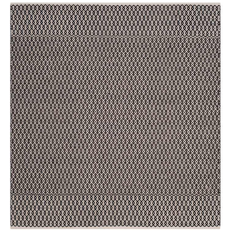 Haqeem Hand Woven Cotton Geometric Rug