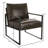 24.6" Wide Minimalist Soft Cushioned Back Upholstered Sled Base Arm Accent Chair (Set of 12)-108052972