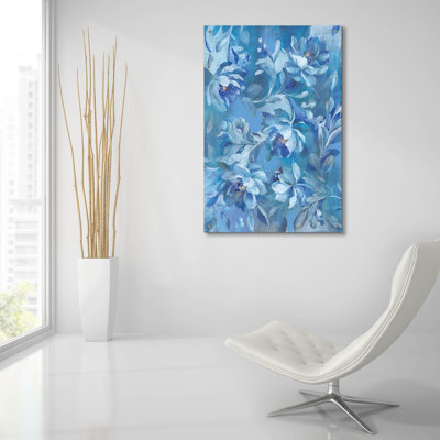 «Modern Brocade 2» par Danhui Nai, art mural en verre acrylique, 24 po x 36 po