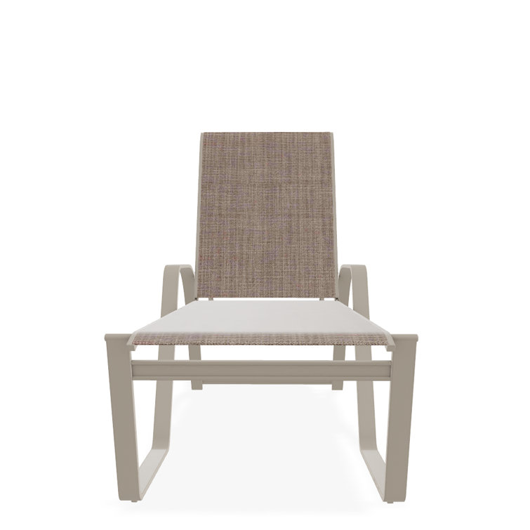 Holna Outdoor Rust-Resistant Metal Chaise Lounge