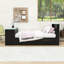Lit plateforme en bois avec tête de lit RVB Smart, lit gigogne et bureau-1334727639-1334727636