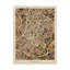 « austin texas city map brown », impression sur toile tendue-183685958