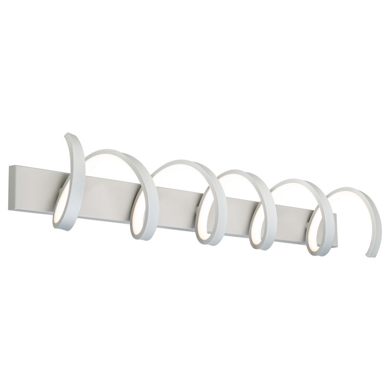 1 - Light LED Vanity Light, Titanium