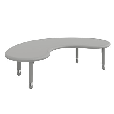 Half-Moon Plastic Adjustable Height Kids Activity Table by Flash Furniture