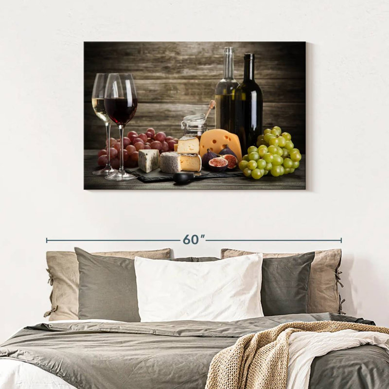 Yarlin Wine And Cheeses, 30" H x 45" W
