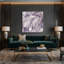 Aquarelle abstraite, art mural sur toile beige-1232166076