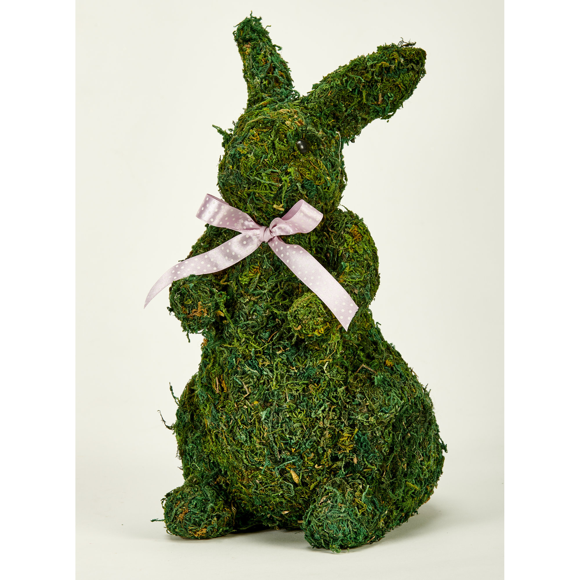 11" Easter Tabletop Moss Bunny