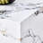 Coffee Table With Marble , 39.76X23.56X11.8 Inches, White, Stylish And Modern In Style,