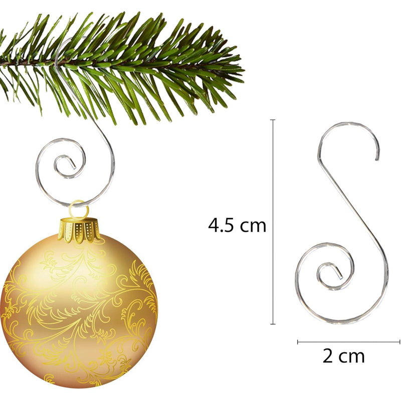 35cm PVC No Holiday Shaped Ornament, Silver