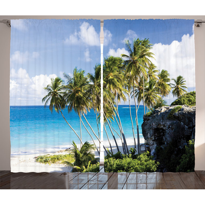 Semi Sheer Curtain Pair, 54" W x 90" L