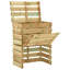 Tiptonville Wood Stationary Composter with Latching Lid